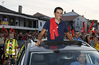 CELEBRACION VUELTA CICLISTA A ESPAÑA PZA. CONSTITUCION PINTO ALBERTO CONTADOR