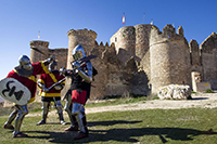 EXHIBICION ENTRENAMIENTO SELECCION ESPAÑOLA LIGA DE COMBATE MEDIEVAL CASTILLO DE BELMONTE