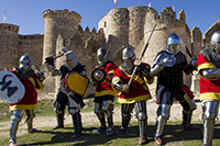 EXHIBICION ENTRENAMIENTO SELECCION ESPAÑOLA LIGA DE COMBATE MEDIEVAL CASTILLO DE BELMONTE