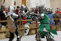 EXHIBICION ENTRENAMIENTO SELECCION ESPAÑOLA LIGA DE COMBATE MEDIEVAL CASTILLO DE BELMONTE